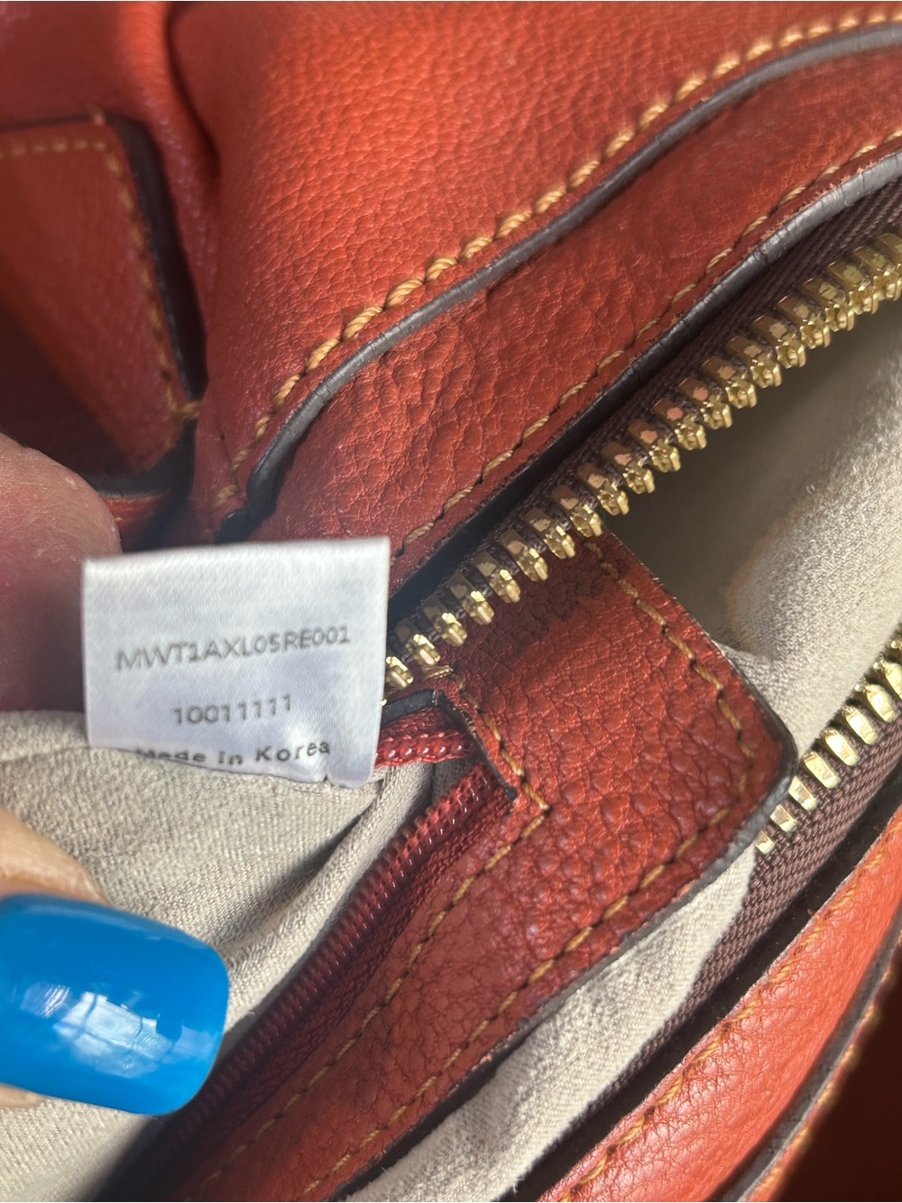 MCM Orange shoulder/ crossbody leather - Picture 8 of 14